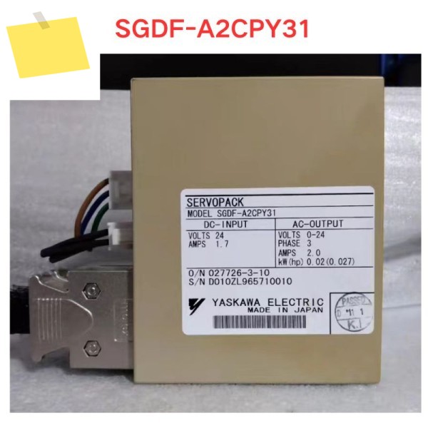 중고 SGDF-A2CPY31 서보 드라이버 기능 테스트 OK 제품 이미지