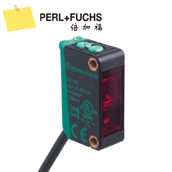 2025년형 페퍼필+Fuchs ML100-8-H-100-RT103115 배경 억제 확산 반사 광전 센서 814650 제품 이미지