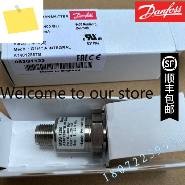 MBS8250 064G1163 Danfoss, 고온 압력 센서, 가로 제품 이미지