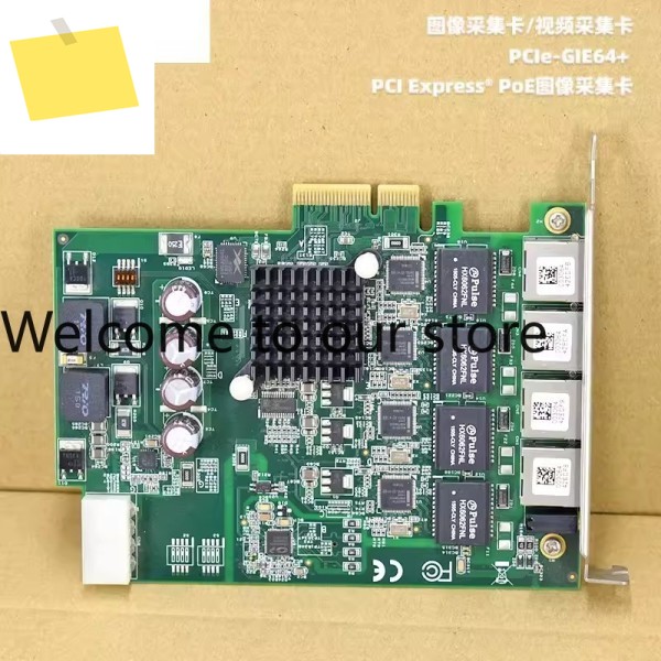 신품 ADLINK PCIe-GIE64 + 산업용 카메라 이미지 캡처 디스플레이 카드 PoE 4 포트 네트워크 인터페이스 제품 이미지