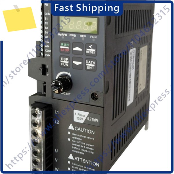통신 기능이 있는 인버터 S310-201-H1BCD 220V 0.75KW VFD 주파수 AC 드라이브 제품 이미지