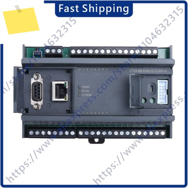 ETH-Modbus-IO8R-A TCP 8 웨이 릴레이 이더넷 모듈 8I-8O 6AI-2AO 아날로그 입력 출력 RS485 통신 보드 디지털 제품 이미지