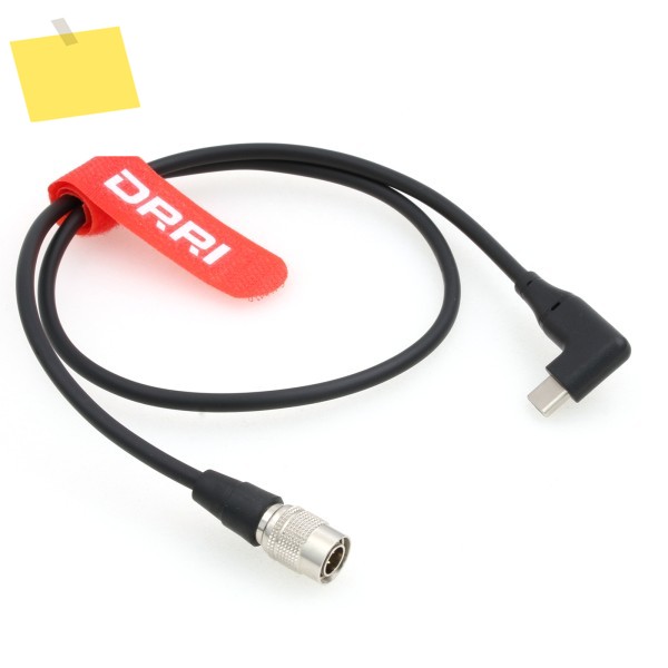 Hirose 4핀 - USB 유형 C 줌 F4 F8, Po 레코더용 직각 오가네 PD 전원 케이블 | 블랙매직 ZAXCOM 제품 이미지