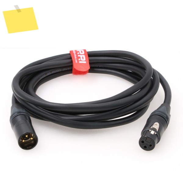 24V DC 전원 케이블 Neutrik 3 핀 XLR 암 남성 LED 조명 제품 이미지