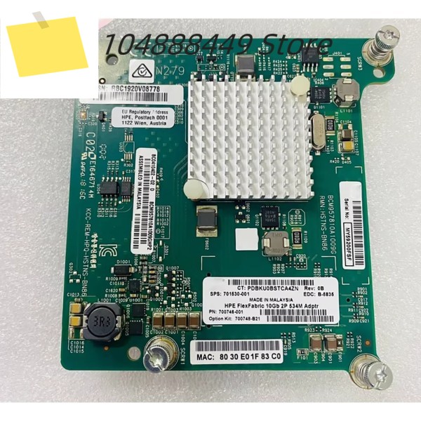 HP NC534M 10GB 블레이드 네트워크 카드용 700748-B21 701530-001 제품 이미지