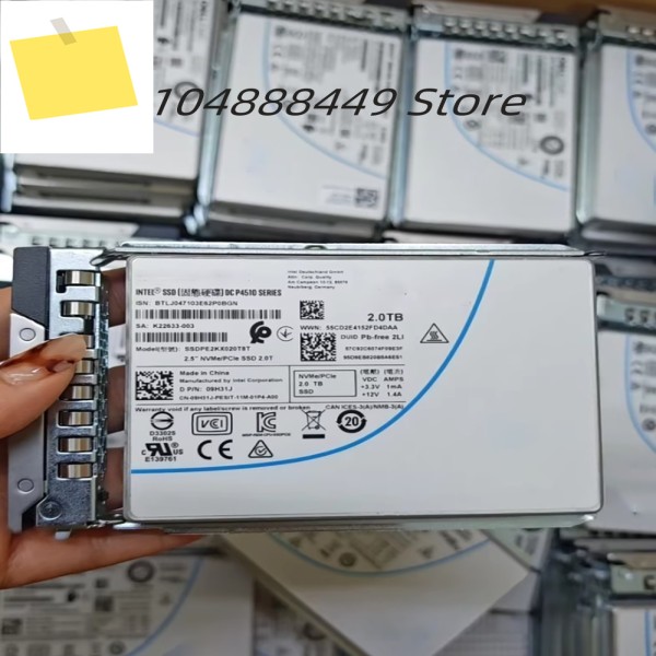 P4510 2T SSDPE2KX020T8T 하드 디스크, 사용 시간 제품 이미지