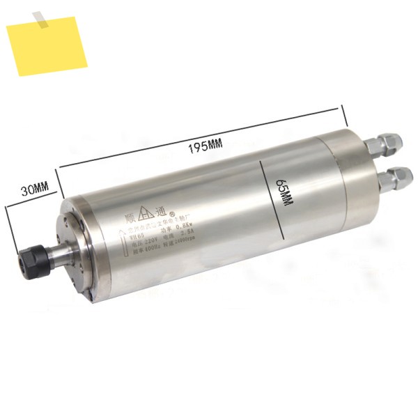 Shuntong 스핀들 모터, 800W-65 직경, 220V, 2.5A, 400Hz, 0-24000rpm, ER11 척 수냉식 제품 이미지