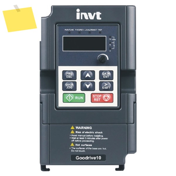 단상 INVT 인버터 VFD 주파수 AC 드라이브, 230V 0.75KW 9.3A 입력, GD10-0R7G-S2-B 새제품 제품 이미지