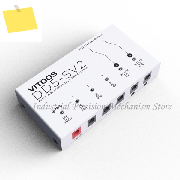 Vitoos DD5-SV2 멀티 채널 효과 페달 전원 공급 장치, 완전 절연 필터 리플, 소음 감소, 고출력 디지털 이펙터 제품 이미지