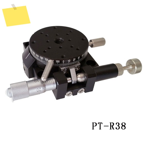 PT-R38 정밀 미세 조정 슬라이드 테이블, 수동 변위 회전 38mm 크기, 베어링 무게추 1kgf 9.8N 제품 이미지