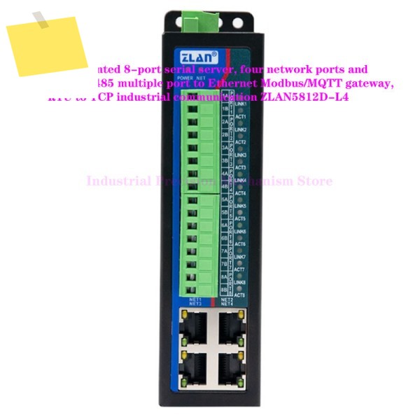 서버 8 직렬 포트, 4 네트워크 RS485 다중 이더넷 ModbusMQTT 게이트웨이, RTU-TCP 모듈 제품 이미지