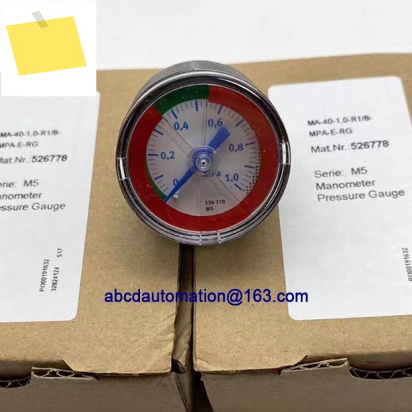 원래 압력 게이지 MA-40-1,0-R18-MPA-E-RG 526778 제품 이미지