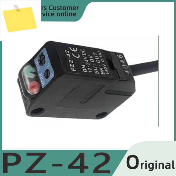 PZ-42 내장형 증폭기 광전 센서는 8센티미터 거리에서 확산 반사선을 감지하는 데 사용됩니다. 제품 이미지