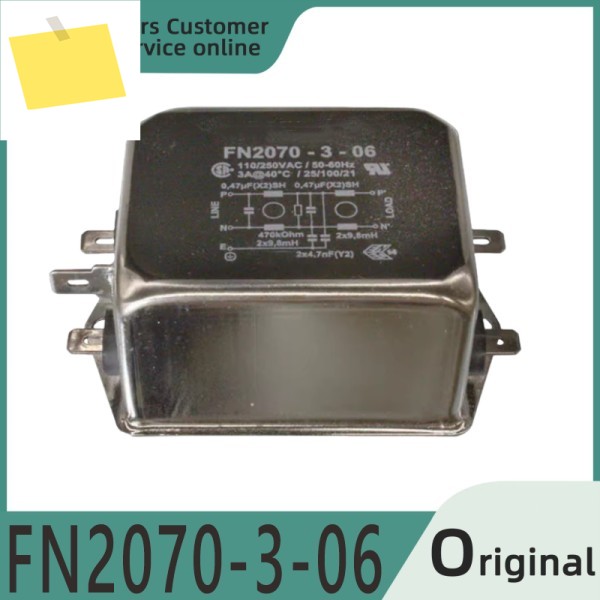 1PCS FN2070-3-06 라인 필터 110250VAC 3A CHAS 다단계 성능 ACDC EMI 제품 이미지