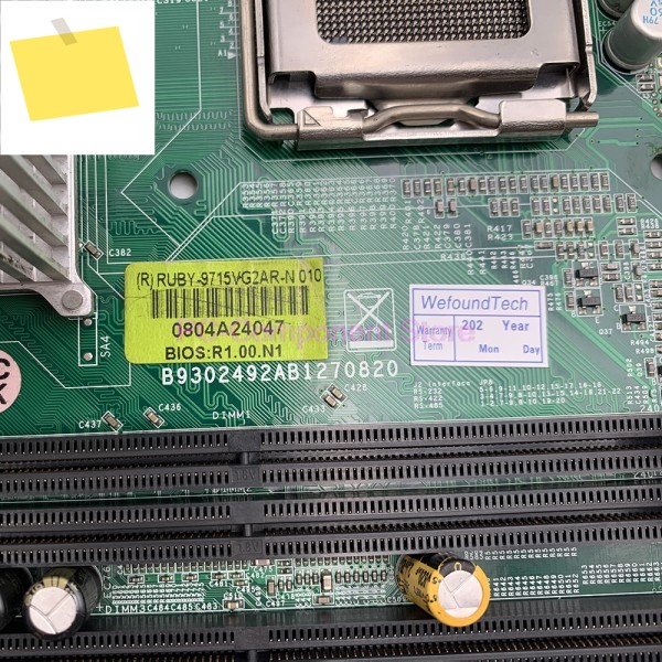 B9302492AB1270820 LGA 775 산업 제어 장비 마더보드 RUBY-9715VG2AR-N 제품 이미지