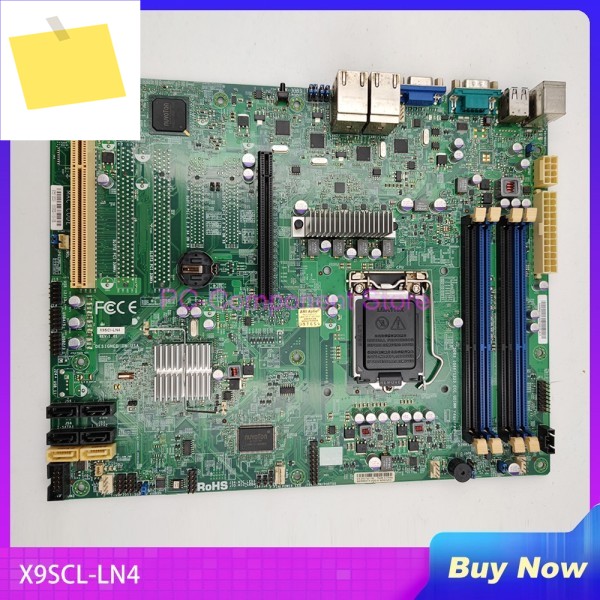 Supermicro 서버 마더보드 C202 칩셋 LGA 1155 지원 E3-1230V2 4 기가비트 이더넷 X9SCL-LN4 제품 이미지