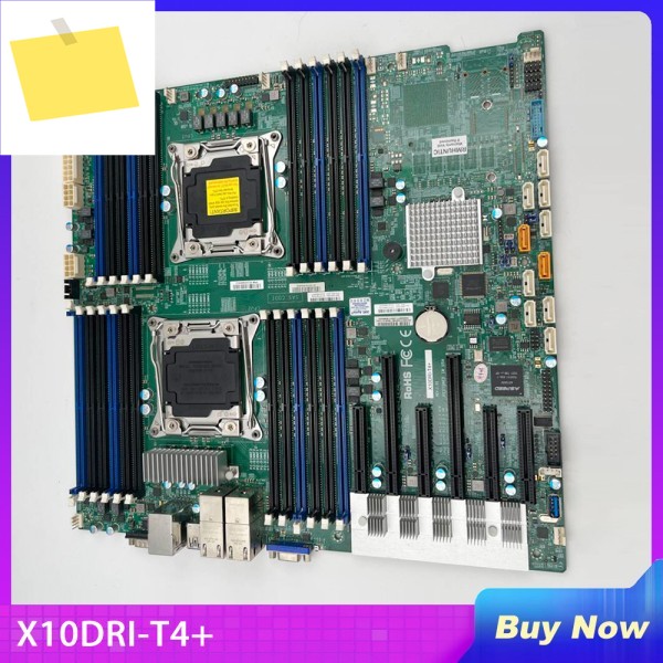 Supermicro 서버 마더보드 E5-2600 v4v3 제품군 쿼드 LAN용 X10DRi-T4+인텔 포함 ® X540 10GBase-T LGA2011 DDR4 제품 이미지