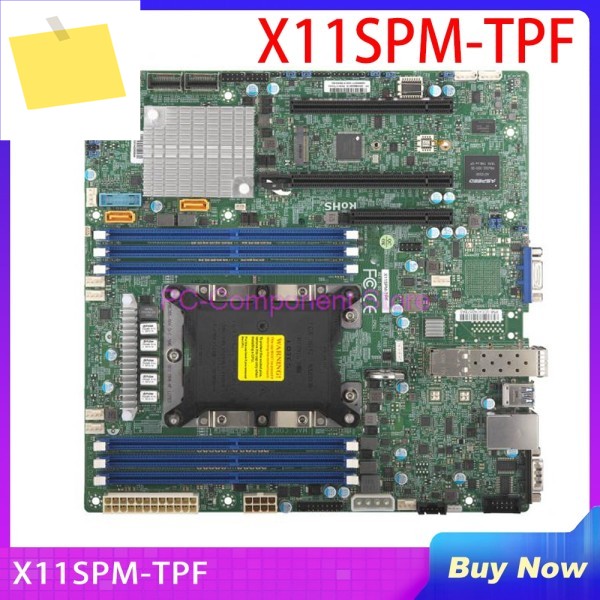 Supermicro C621 MATX SFP+ VROC DC X11SPM-TPF용 서버 마더보드 제품 이미지