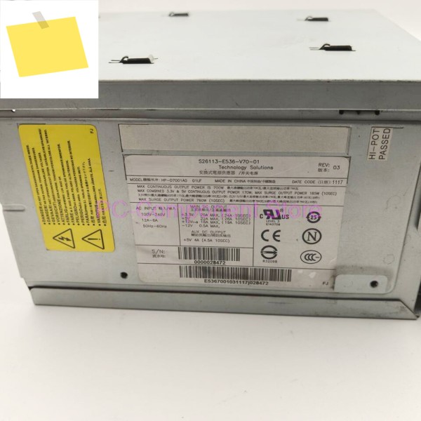 HP-D700A0 M470 전원 공급 장치 S26113-E536-V70-01 제품 이미지