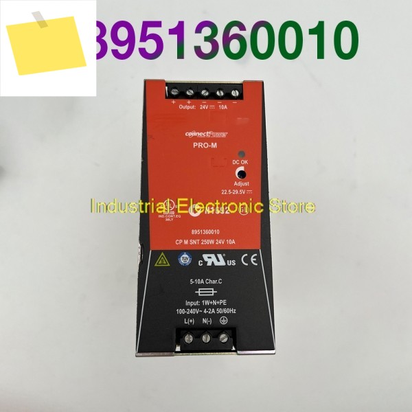 Weidmüller 스위칭 전원 공급 장치 8951360010용 CP M SNT 250W 24V 10A 제품 이미지