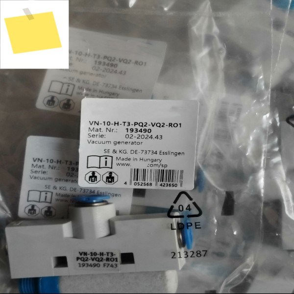 신품 VN-10-H-T3-PQ2-VQ2-RO1 193490 532638 제품 이미지