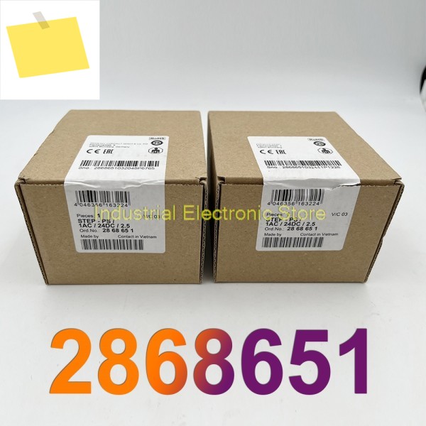 Phoenix 전원 공급 장치용 -STEP-PS-1AC24DC2.5 2868651 제품 이미지