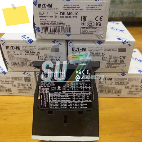 DILM9-10 XTCE009B10TD 24VDC 접촉기 새 제품 박스 제품 이미지