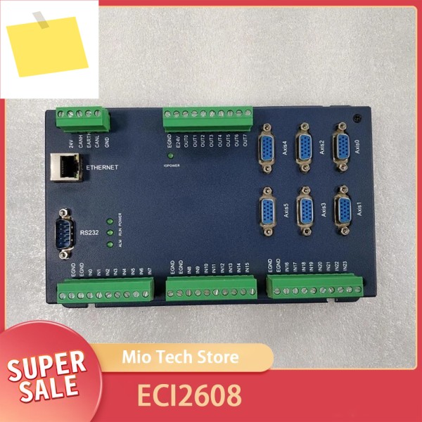 포지티브 모션 6축 컨트롤러 ECI2608 24V RS232 201mm134mm 제품 이미지