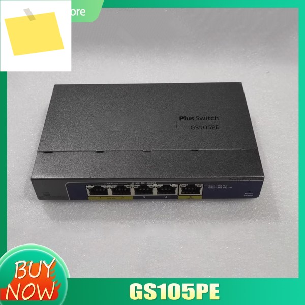 Netgear GS105PE 5포트 기가비트 철박스 스위치 네트워크 관리용 제품 이미지
