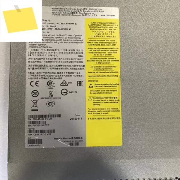 1PCS N9K-C9372PX-E 48포트 10G SFP+6포트 코어 네트워크 스위치 제품 이미지