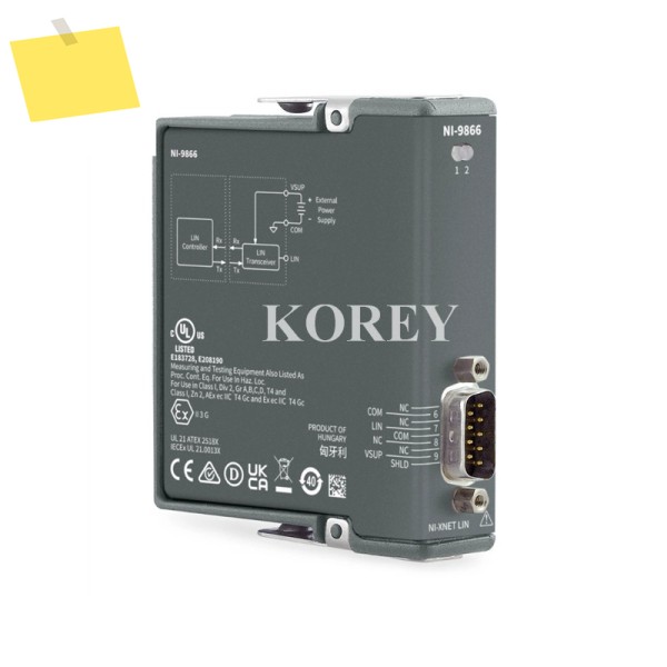 NI-9866, NI-9870,NI-9871,NI-9862, LIN 인터페이스 모듈, 단일 포트, 781963-01 제품 이미지