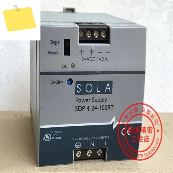 2025.4원래 수입 SOLA Emerson 스위칭 전원 공급 장치 SDP 4-24-100RT 24VDC 4.2A 제품 이미지