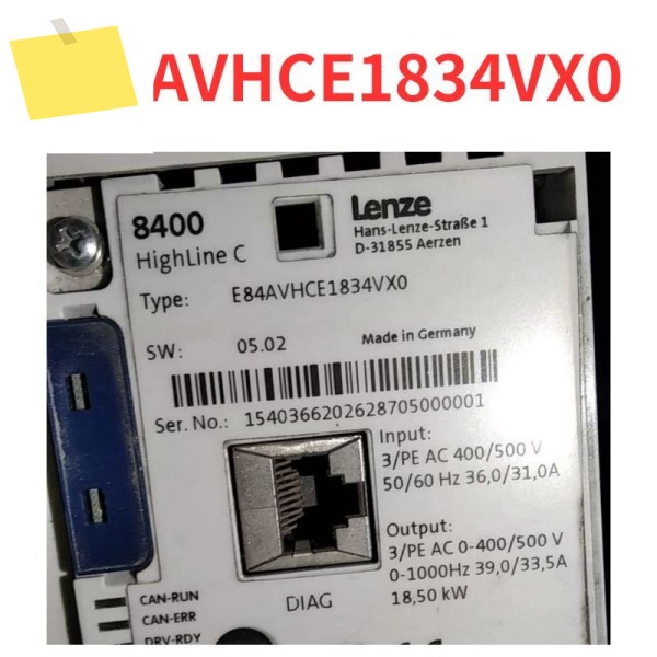중고 E84AVHCE1834VX0 주파수 변환기 테스트 완료 OK 제품 이미지