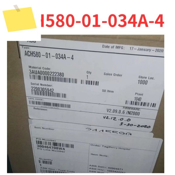 100% 신품 ACH580-01-034A-4 주파수 변환기 테스트 완료 OK 제품 이미지