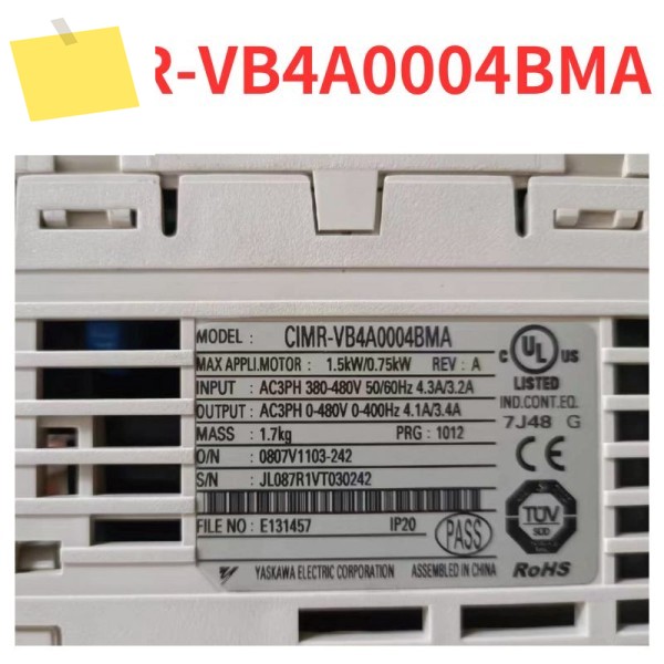 90% 새 CIMR-VB4A0004BMA 주파수 변환기 테스트 완료 제품 이미지
