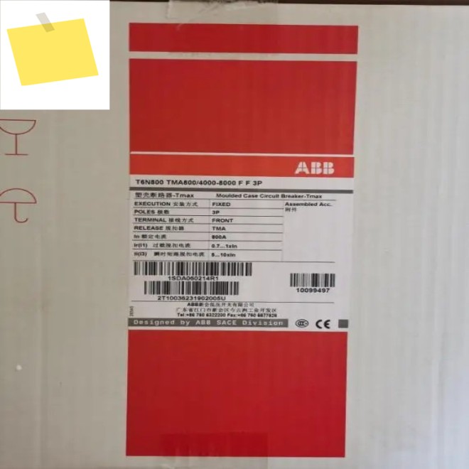 2025.4기존 ABB 성형 케이스 회로 차단기 T6N800 TMA8004000-8000 FF 3P 제품 이미지