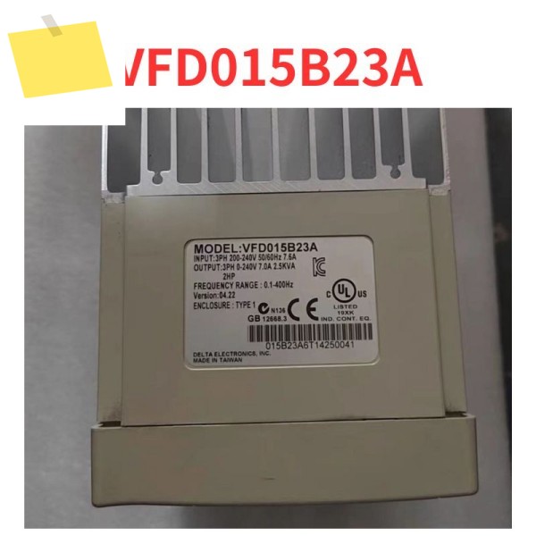 90% 신품 VFD015B23A 주파수 변환기 테스트 완료 OK 제품 이미지