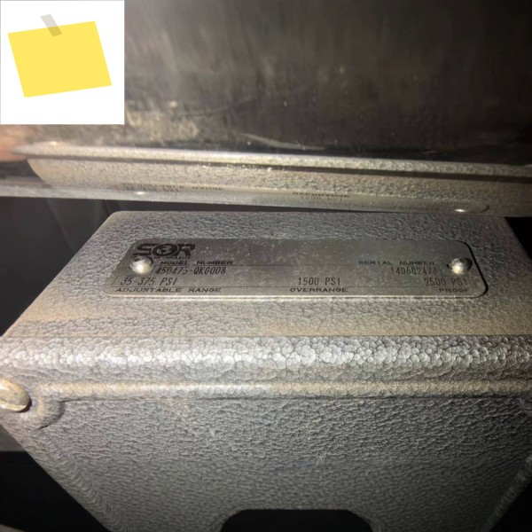 SOR 450475-QKG008 압력 스위치 35-375PSI 제품 이미지