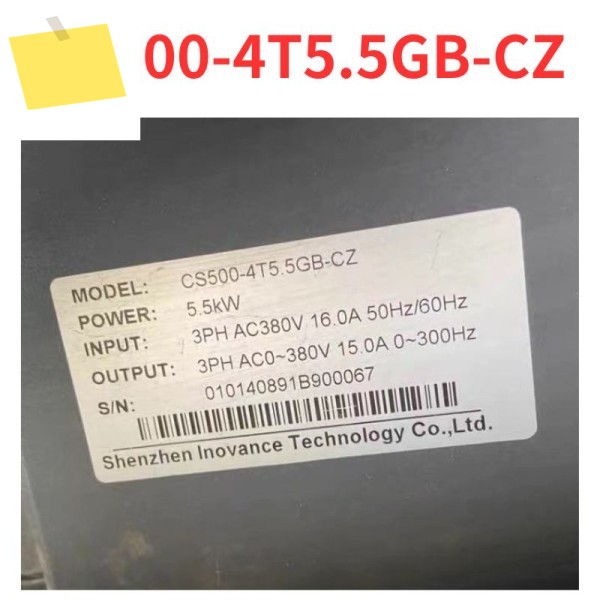 90% 신품 CS500-4T5.5GB-CZ 주파수 변환기 테스트 완료 OK 제품 이미지