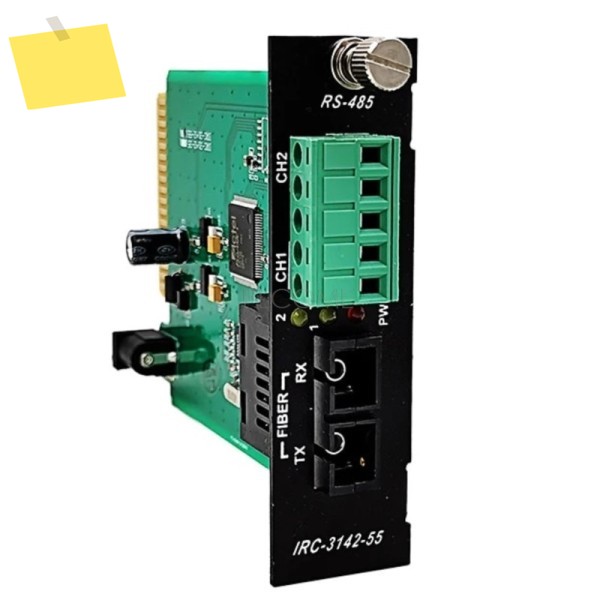 랙마운트 카드 유형 RS232RS485 또는 2포트 광섬유 변환기 직렬-광 트랜시버 싱글모드 19인치 2U 섀시 제품 이미지