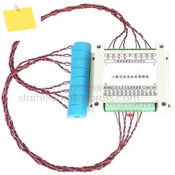 CT 변압기 도란스 가 있는 8채널 AC 전류 주파수 송신기 측정 수집 모듈 RS485 MODBUS RTU 센서 제품 이미지