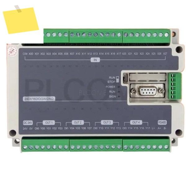 FX3U FX1N PLC 40MT 24DI 16DO 아날로그 RS485 Modbus 46축 고속 펄스 100KHz 64000단계 제품 이미지