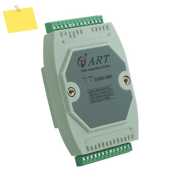 8채널 128 DS18B20 온도 센서 입력 RS485 Modbus RTU 데이터 수집 모듈 Adam Din Rail 제품 이미지