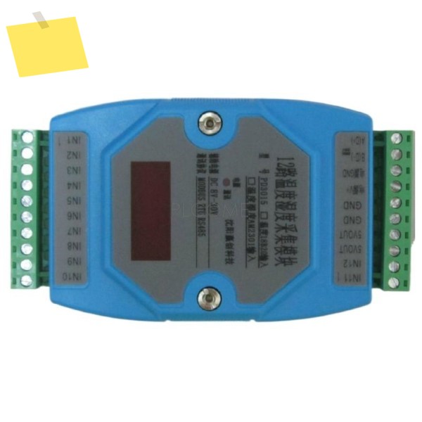 형 12채널 18B20 또는 AM2301 온도 습도 입력 데이터 수집 모듈 RS485 Modbus RTU, LED 디스플레이 제품 이미지
