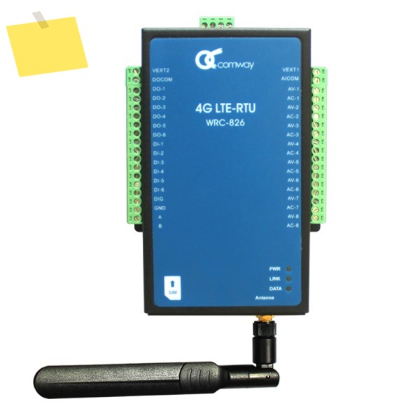 8AI 아날로그 입력, 6DI 2x RS485 Modbus RTU, GSM 알람 기능을 갖춘 4G 데이터 수집 모듈 제품 이미지
