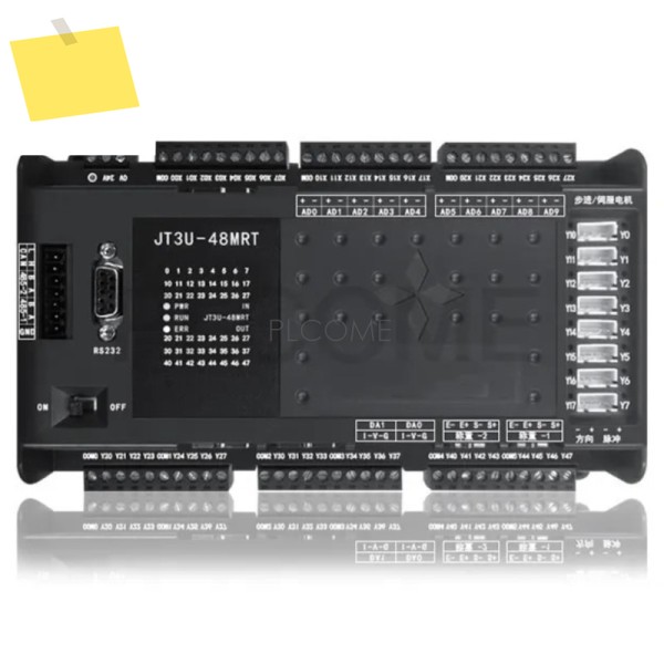 FX3U 64MRT 10AD 2DA PLC RS232 2xRS485 Modbus RTU 24VDC미쓰비시 스테퍼 모터용 8x100KHz 펄스, CAN NTC 옵션 제품 이미지