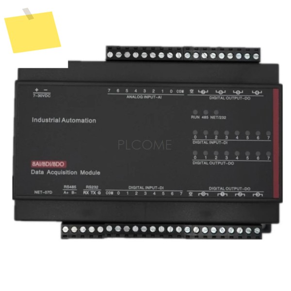 DAQ 8AI 아날로그 디지털 IO 모듈, 12 비트 옵션 RS232 RS485 이더넷 모드버스 RTU TCP 제품 이미지