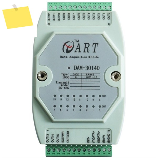 RS485 16 채널 절연 개방형 컬렉터 출력 원격 데이터 수집 Din Rail Adam 모듈 제품 이미지