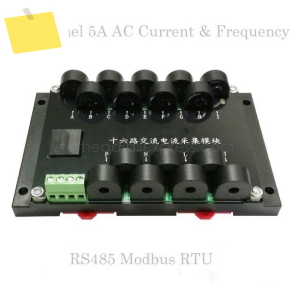 16채널 5A AC 전류 주파수 측정 수집 모듈 절연형 RS485 MODBUS RTU 센서 송신기 제품 이미지