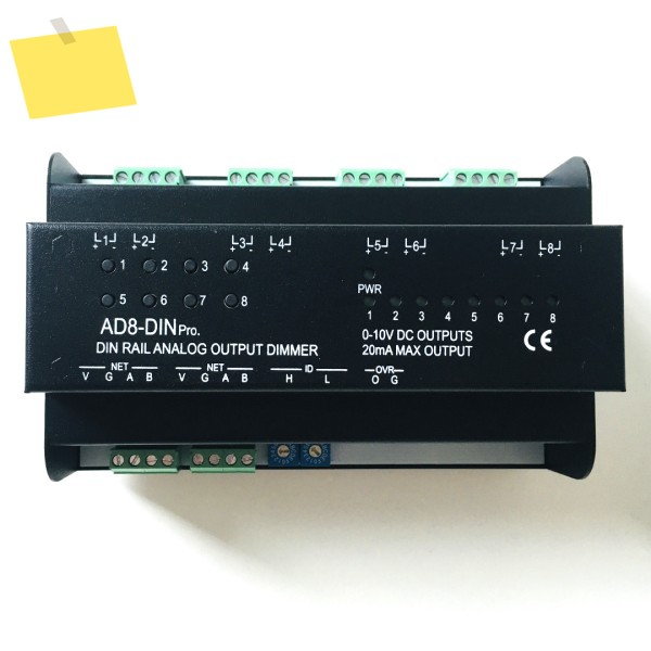 LED 조명용 8 채널 디밍 가능 모듈 0-10V 조광기 스위치 제어 RS485는 CRESTRON Control4 Andriod iOS를 지원합니다 제품 이미지